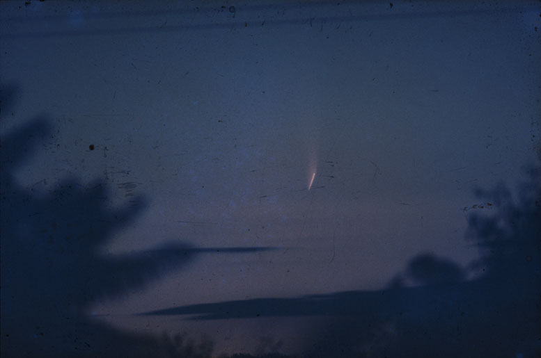Comet Ikeya-Seki, 1965; Colour Photo