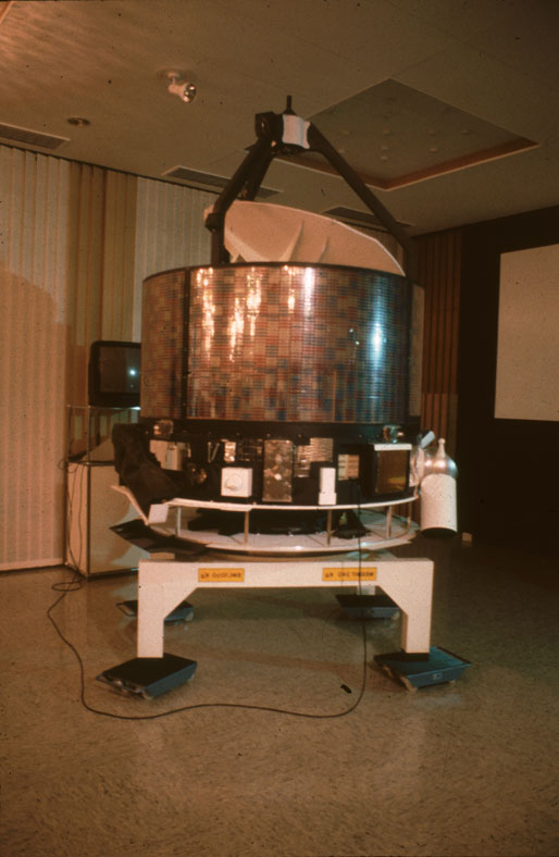 Giotto Model At Darmstadt; Patrick Moore 1986