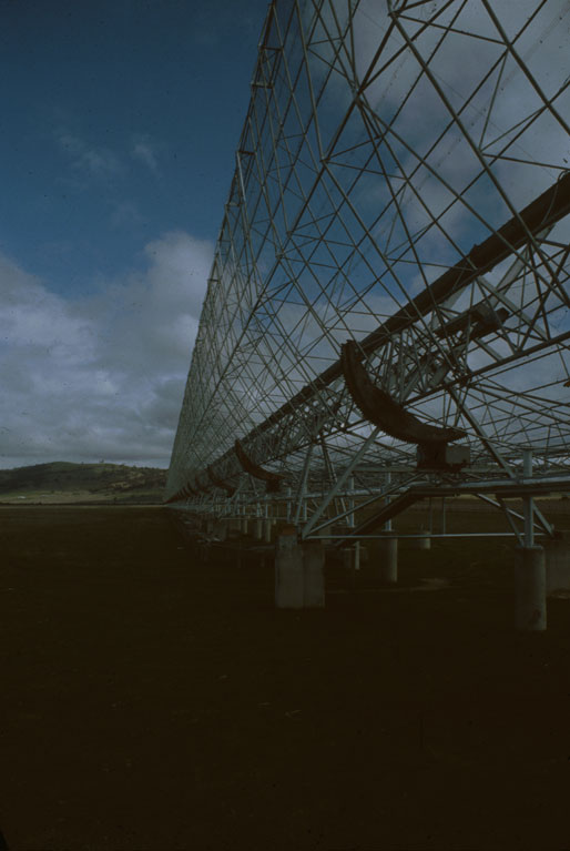 Radio Telescope At Molongo. Patrick Moore 1986