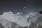 Bennett's Comet Over Snowy Mountains