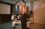 Patrick Moore And Giotto Model At Darmstadt, March 1986