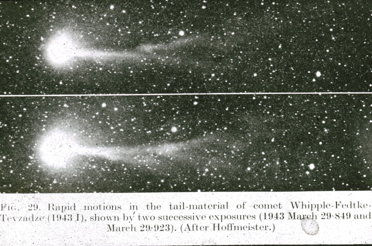 Comet Whipple-Fedtke-Tevzadze 1943; Tail Changes
