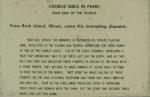 Chorus-Girl Headlines; 1910 Panic