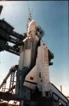 Energia And Buran On Launch Pad, November 1988